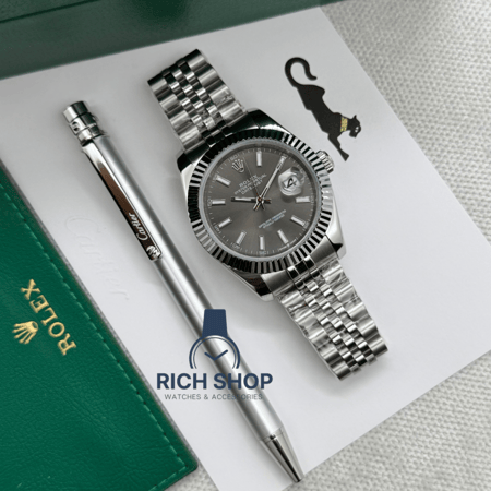 طقم ساعة رولكس مع قلم كارتير