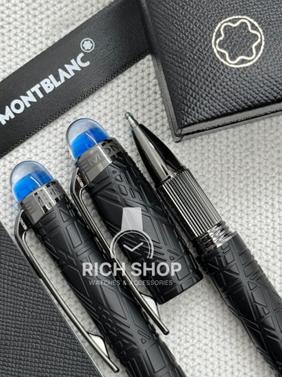 قلم مونت بلانك ستار ووكر اسود كامل