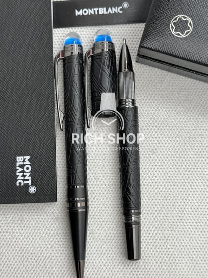 قلم مونت بلانك ستار ووكر اسود كامل