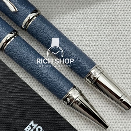 قلم مونت بلانك الجديد باللون الأزرق الفاخر