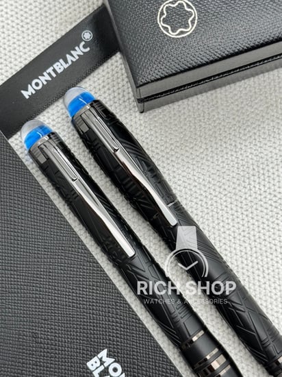 قلم مونت بلانك ستار ووكر اسود كامل