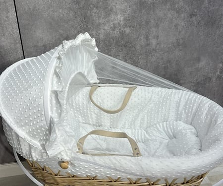 مفرش سرير سله موسى قماش منقط