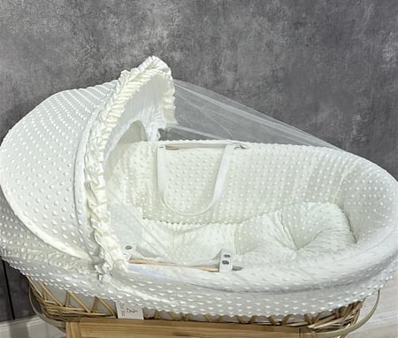 مفرش سرير سله موسى قماش منقط