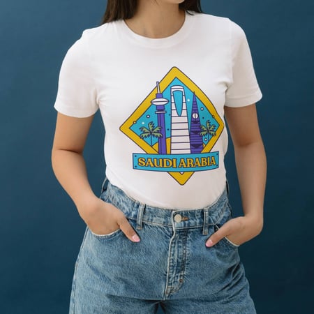 تيشيرت Saudi Arabia لليوم الوطني السعودي