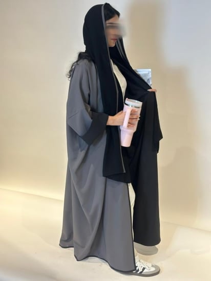 N28- نص بشت - دبل فيس (رمادي اسود)