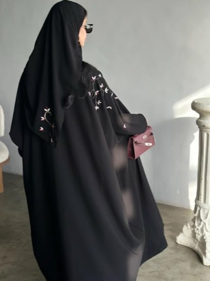 N37 - نص بشت - (تطريز زهور )