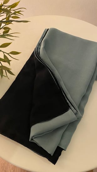 طرحة دبل فيس (أسود_ *اللون المختار)