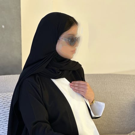 طرحة - أسود ساده