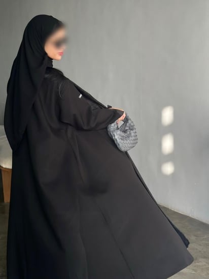 N26 - قصة A - (لون أسود ) اضافة جاكار فرنسي