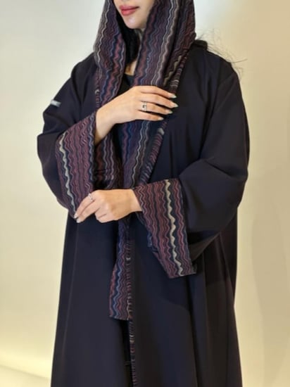 طرحة كشمير   (كشمير درجات البرغندي والبنفسجي  )