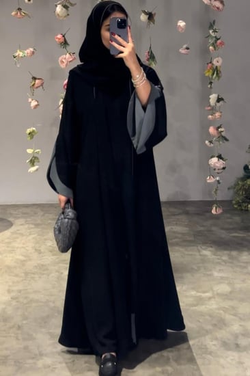 N36 قصة كلوش -كم بقصة منحنية (اخضر )