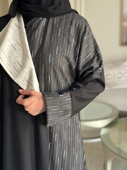 كتان اسود وابيض