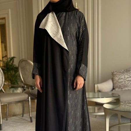 كتان اسود وابيض