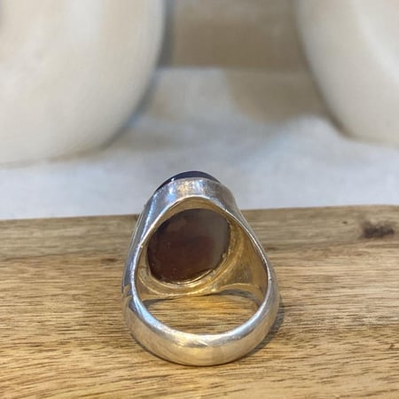 خاتم عقيق يماني مصور جبل