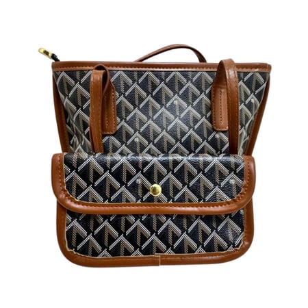 طقم حقيبة توت ومحفظة Goyard Style