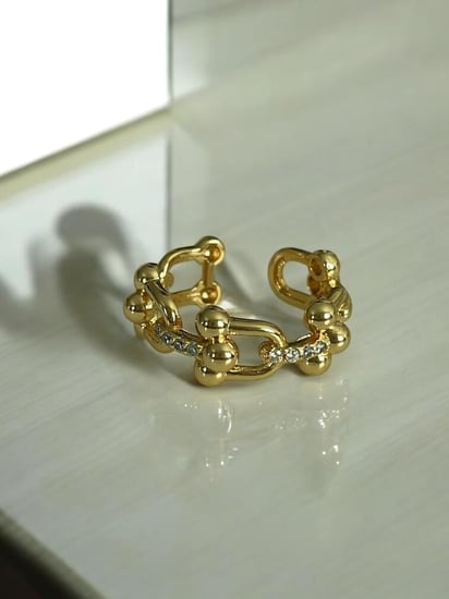 خام بتصميم مستوحى من تيفاني مفتوح مطلي ذهب( قابل للتكبير والتصغير ).                MP-006