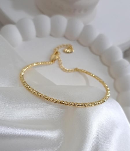 سوار كرات ذهبية مطلي ذهب عيار ١٤.             MB-113