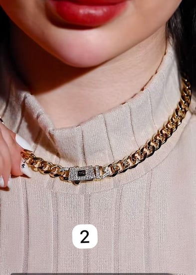 طقم بتصميم مستوحى من ماركة مطلي ذهب عيار ١٨.                      MS-014