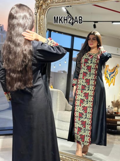 جلابيه مخمل تطريز سناره فلسطيني