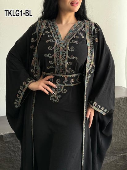 طقم خليجى مكرمش