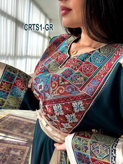 فستان كريب ثقيل ساتان ملكى