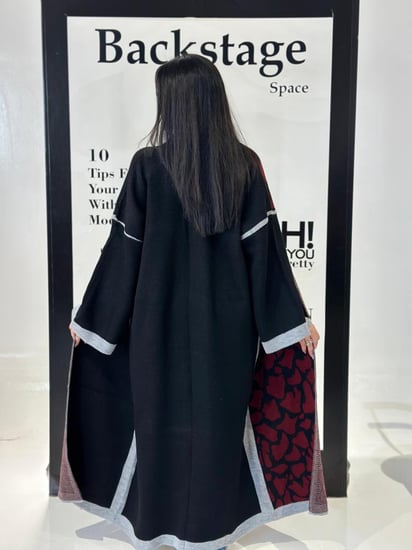 عبايات صوف تريكو مشجر