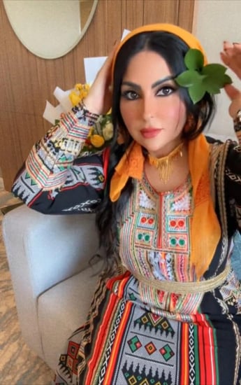 جلابيه زينب العسكرى سدو مع منديل وربطه