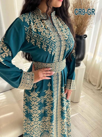 كريب تطريز أردنى سحاب الماز