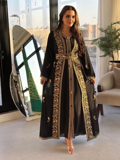 قفطان تطريز مرايا شك كامل