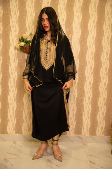 طقم عسيرى ملكى 3 قطع ذهبي