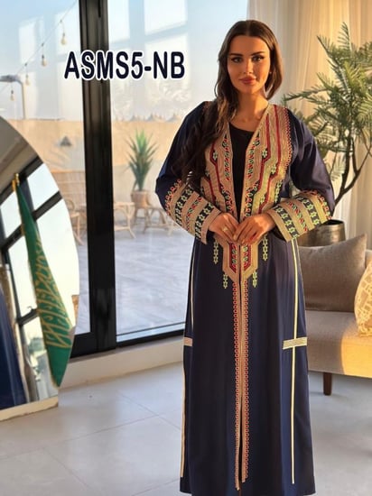 بشت عسيرى تطريز قصب