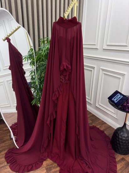 جلابيه شيفون بتصميم فاخر