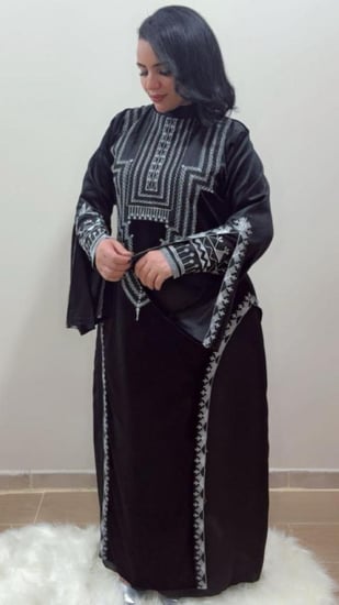 جلابيه ورده عسير المخمل