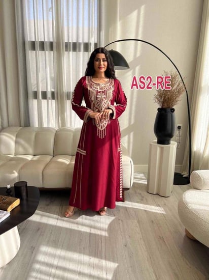 عسيرى بتطريز يدوى مذهب