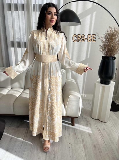 كريب تطريز أردنى سحاب الماز