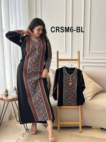 جلابيه تطريز سناره نقش هندسي