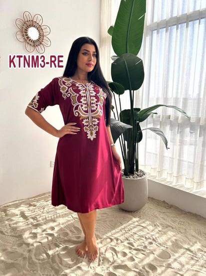 جلابيه البيت بالقطن المريح ميدى