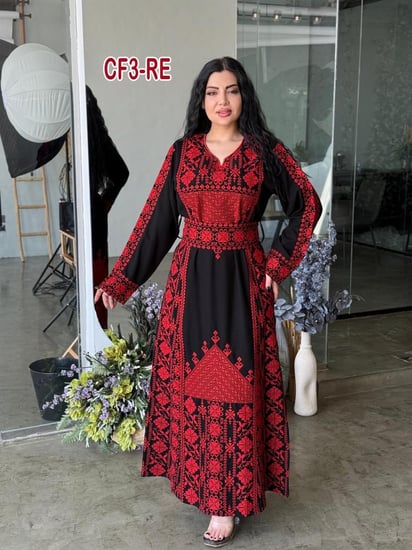 فستان فلاحى فاخر
