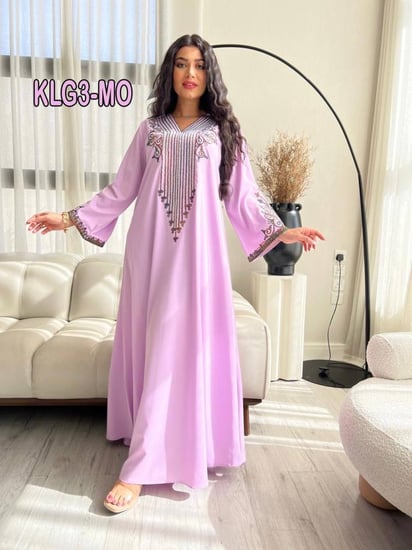 جلابيه خليجيه كلوش ناعم