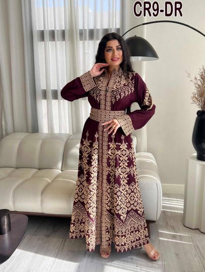 كريب تطريز أردنى سحاب الماز