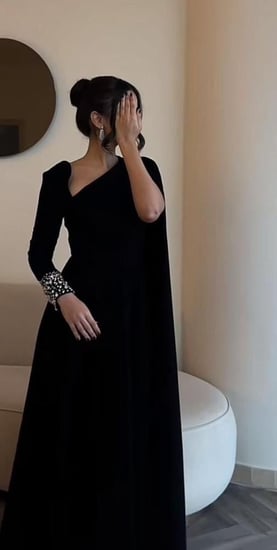 فستان قصه رقبه مايله