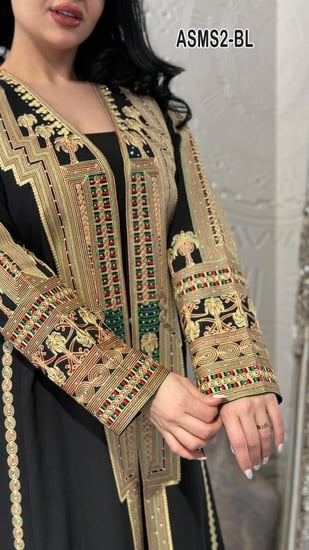 عبايه عسيريه -تصميم التأسيس