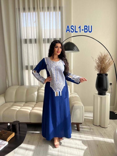 عسيرى تطريز رباط خامه لينن