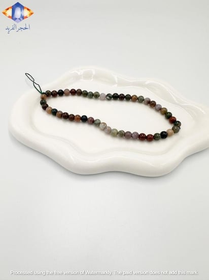 سلسله جوال من حجر العقيق الهندي الطبيعي الكريم الفاخر .