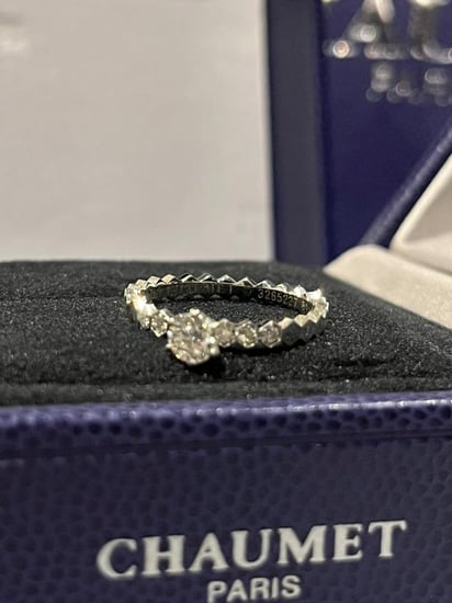 خاتم 0.30 قيراط