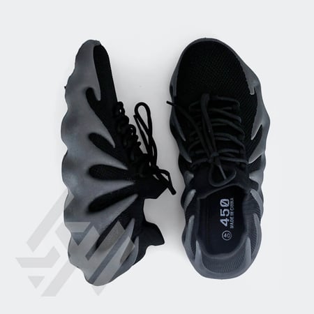 yeezy 450 حذاء كاجوال رجالي باللون الاسود