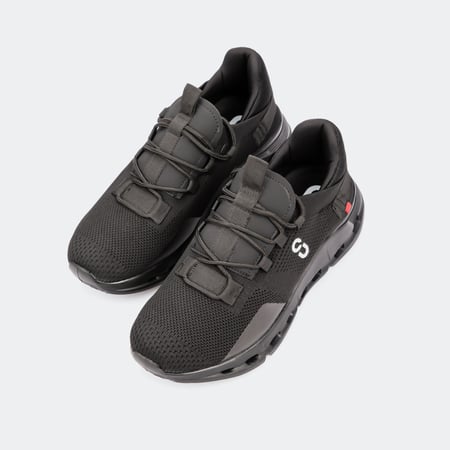 حذاء on رياضي مريح للجري والنادي أسود بالكامل