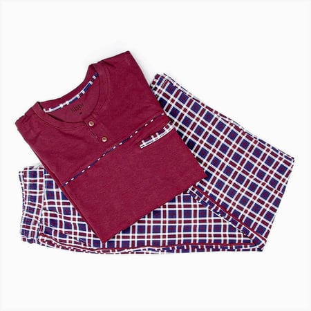 طقم بيجامة من قطعتين تركي خمري هادئ