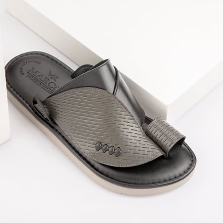 حذاء رجالي جلد رمادي طبي إيطالي