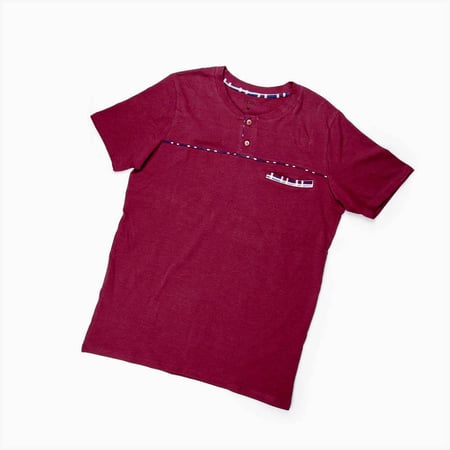 طقم بيجامة من قطعتين تركي خمري هادئ